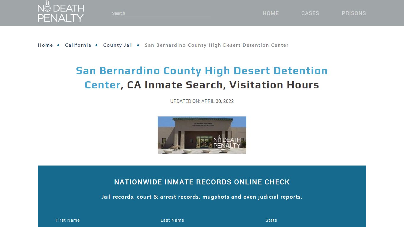San Bernardino County High Desert Detention Center, CA ...