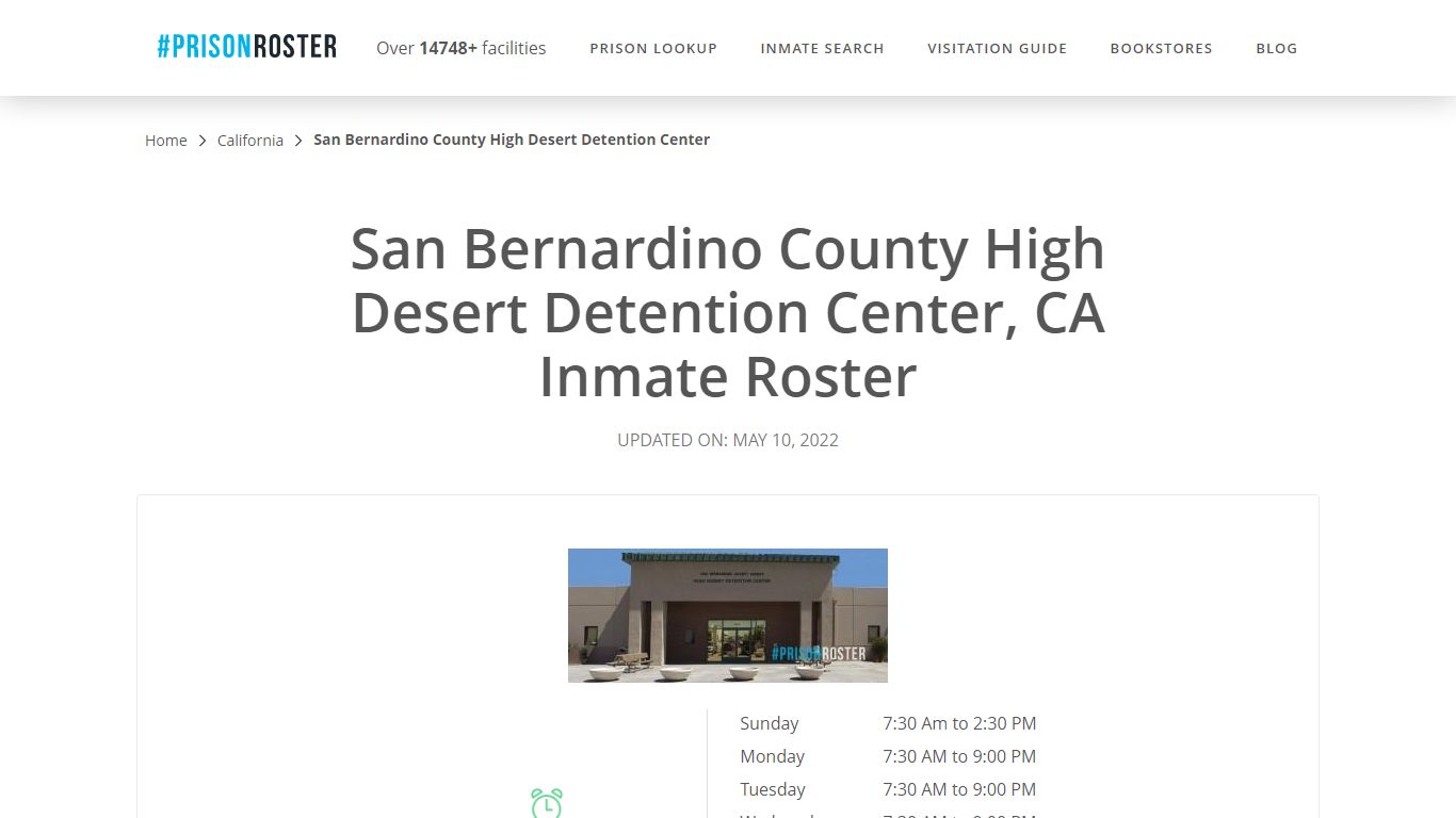 San Bernardino County High Desert Detention Center, CA ...